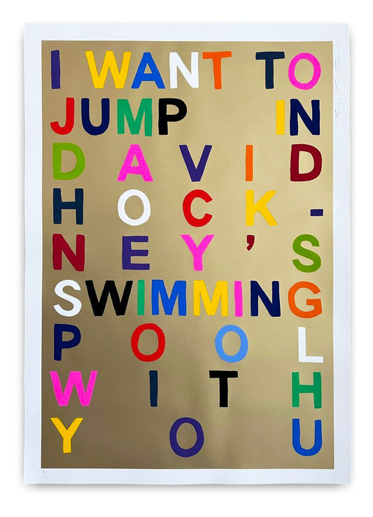Benjamin Thomas Taylor, ‘I Want To Jump In David Hockney’s Swimming Pool With You’ (2023) - Dovehouse Studios